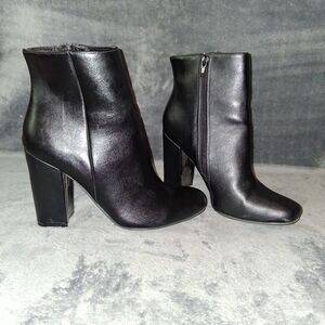 BAMBOO Sleek Black Heeled Boots